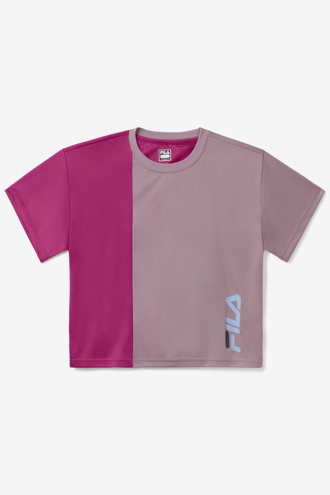 Fila Ability Crew T-Shirt Pink - Womens - 65204XFUM